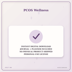 Idgit Ink PCOS Wellness deluxe journal and planner bundle — instant download and no physical product notice