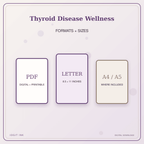 Idgit Ink Thyroid Disease Wellness deluxe journal and planner bundle — digital formats and available page sizes