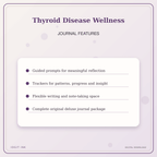 Idgit Ink Thyroid Disease Wellness deluxe journal and planner bundle — journal prompts and reflection features