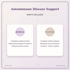 Idgit Ink Autoimmune Disease Support deluxe journal and planner bundle — complete journal and planner bundle contents