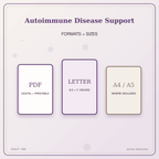 Idgit Ink Autoimmune Disease Support deluxe journal and planner bundle — digital formats and available page sizes