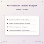 Idgit Ink Autoimmune Disease Support deluxe journal and planner bundle — journal prompts and reflection features
