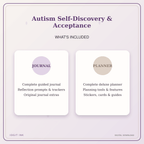Idgit Ink Autism Self-Discovery & Acceptance deluxe journal and planner bundle — complete journal and planner bundle contents
