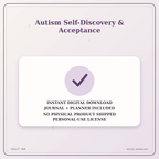 Idgit Ink Autism Self-Discovery & Acceptance deluxe journal and planner bundle — instant download and no physical product notice