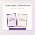 Idgit Ink Autism Parent & Family Journey deluxe journal and planner bundle — primary bundle cover showing both deluxe products