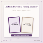 Idgit Ink Autism Parent & Family Journey deluxe journal and planner bundle — primary bundle cover showing both deluxe products
