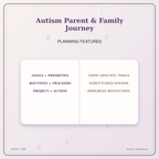 Idgit Ink Autism Parent & Family Journey deluxe journal and planner bundle — planner organization and planning features
