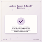 Idgit Ink Autism Parent & Family Journey deluxe journal and planner bundle — instant download and no physical product notice
