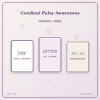 Idgit Ink Cerebral Palsy Awareness deluxe journal and planner bundle — digital formats and available page sizes