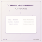 Idgit Ink Cerebral Palsy Awareness deluxe journal and planner bundle — planner organization and planning features
