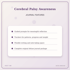 Idgit Ink Cerebral Palsy Awareness deluxe journal and planner bundle — journal prompts and reflection features