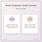 Idgit Ink Down Syndrome Family Journey deluxe journal and planner bundle — complete journal and planner bundle contents