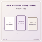 Idgit Ink Down Syndrome Family Journey deluxe journal and planner bundle — digital formats and available page sizes