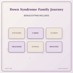 Idgit Ink Down Syndrome Family Journey deluxe journal and planner bundle — included digital stickers and cards