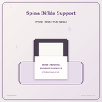 Idgit Ink Spina Bifida Support deluxe journal and planner bundle — home and professional printing information