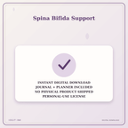Idgit Ink Spina Bifida Support deluxe journal and planner bundle — instant download and no physical product notice