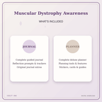 Idgit Ink Muscular Dystrophy Awareness deluxe journal and planner bundle — complete journal and planner bundle contents
