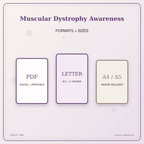 Idgit Ink Muscular Dystrophy Awareness deluxe journal and planner bundle — digital formats and available page sizes