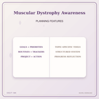 Idgit Ink Muscular Dystrophy Awareness deluxe journal and planner bundle — planner organization and planning features