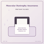 Idgit Ink Muscular Dystrophy Awareness deluxe journal and planner bundle — home and professional printing information