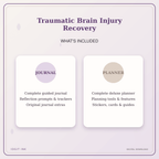 Idgit Ink Traumatic Brain Injury Recovery deluxe journal and planner bundle — complete journal and planner bundle contents
