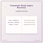 Idgit Ink Traumatic Brain Injury Recovery deluxe journal and planner bundle — planner organization and planning features