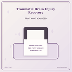 Idgit Ink Traumatic Brain Injury Recovery deluxe journal and planner bundle — home and professional printing information