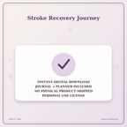 Idgit Ink Stroke Recovery Journey deluxe journal and planner bundle — instant download and no physical product notice