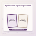 Idgit Ink Spinal Cord Injury Adjustment deluxe journal and planner bundle — primary bundle cover showing both deluxe products