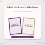 Idgit Ink Spinal Cord Injury Adjustment deluxe journal and planner bundle — primary bundle cover showing both deluxe products