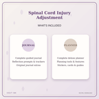 Idgit Ink Spinal Cord Injury Adjustment deluxe journal and planner bundle — complete journal and planner bundle contents