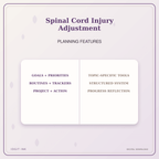 Idgit Ink Spinal Cord Injury Adjustment deluxe journal and planner bundle — planner organization and planning features