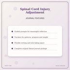 Idgit Ink Spinal Cord Injury Adjustment deluxe journal and planner bundle — journal prompts and reflection features