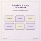 Idgit Ink Spinal Cord Injury Adjustment deluxe journal and planner bundle — included digital stickers and cards