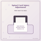 Idgit Ink Spinal Cord Injury Adjustment deluxe journal and planner bundle — home and professional printing information