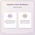 Idgit Ink Amputee Life & Resilience deluxe journal and planner bundle — complete journal and planner bundle contents