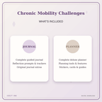 Idgit Ink Chronic Mobility Challenges deluxe journal and planner bundle — complete journal and planner bundle contents