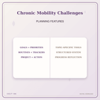 Idgit Ink Chronic Mobility Challenges deluxe journal and planner bundle — planner organization and planning features