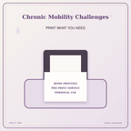 Idgit Ink Chronic Mobility Challenges deluxe journal and planner bundle — home and professional printing information