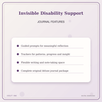 Idgit Ink Invisible Disability Support deluxe journal and planner bundle — journal prompts and reflection features