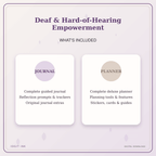 Idgit Ink Deaf & Hard-of-Hearing Empowerment deluxe journal and planner bundle — complete journal and planner bundle contents
