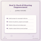 Idgit Ink Deaf & Hard-of-Hearing Empowerment deluxe journal and planner bundle — journal prompts and reflection features