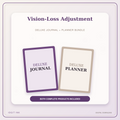 Idgit Ink Vision-Loss Adjustment deluxe journal and planner bundle — primary bundle cover showing both deluxe products