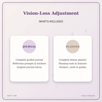 Idgit Ink Vision-Loss Adjustment deluxe journal and planner bundle — complete journal and planner bundle contents