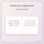 Idgit Ink Vision-Loss Adjustment deluxe journal and planner bundle — planner organization and planning features