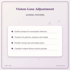 Idgit Ink Vision-Loss Adjustment deluxe journal and planner bundle — journal prompts and reflection features