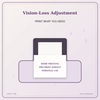 Idgit Ink Vision-Loss Adjustment deluxe journal and planner bundle — home and professional printing information