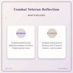 Idgit Ink Combat Veteran Reflection deluxe journal and planner bundle — complete journal and planner bundle contents