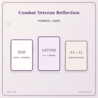 Idgit Ink Combat Veteran Reflection deluxe journal and planner bundle — digital formats and available page sizes