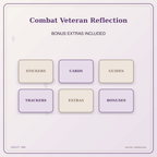 Idgit Ink Combat Veteran Reflection deluxe journal and planner bundle — included digital stickers and cards
